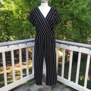 Striped Plus Size Romper